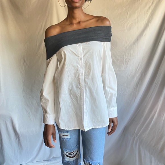 Off the shoulder white top - Picture 1 of 8